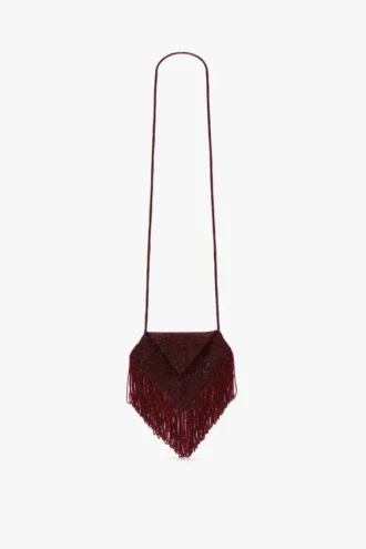 Manhattan-Bead-Tasche in Burgunderrot