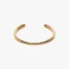 Manschettenknopf-Armband in Hellgold