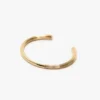 Manschettenknopf-Armband in Hellgold
