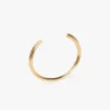 Manschettenknopf-Armband in Hellgold