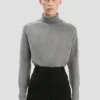 Marie-Pullover in Grau meliert