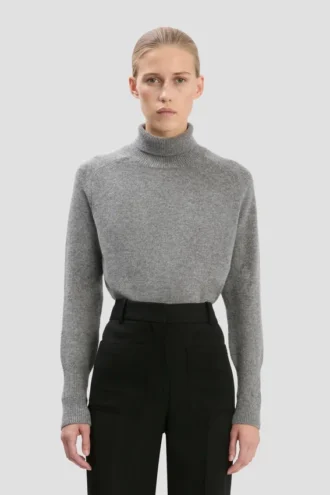 Marie-Pullover in Grau meliert