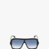 Mehrschichtige Masken-Sonnenbrille in schwarzem Farbverlauf Mehrschichtige Masken-Sonnenbrille in schwarzem Farbverlauf
