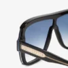 Mehrschichtige Masken-Sonnenbrille in schwarzem Farbverlauf Mehrschichtige Masken-Sonnenbrille in schwarzem Farbverlauf