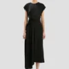 Midi-Kleid „Aria“ in Schwarz
