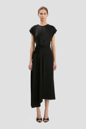 Midi-Kleid „Aria“ in Schwarz