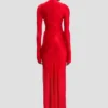 Midi-Kleid „Frances“ in Kardinalrot Midi-Kleid „Frances“ in Kardinalrot