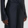 Midi-Kleid „Frances“ in Marineblau