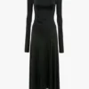 Midi-Kleid in Schwarz