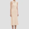 Mira Midi-Kleid in Sandstone