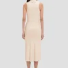 Mira Midi-Kleid in Sandstone