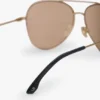 Pilotenbrille aus Metall in Gold-Blau Pilotenbrille aus Metall in Gold-Blau