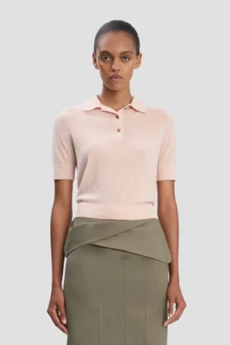 Polo-Shirt in Hellrosa