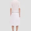 Polo-Shirt mit Rüschen in Weiß Polo-Shirt mit Rüschen in Weiß