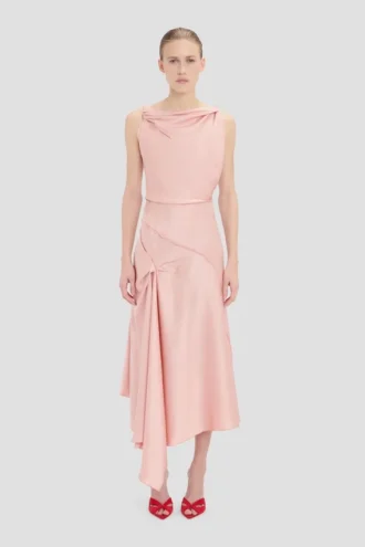 Posy Midi-Kleid in Altrosa Posy Midi-Kleid in Altrosa