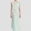 Posy Midi-Kleid in Aquamarin