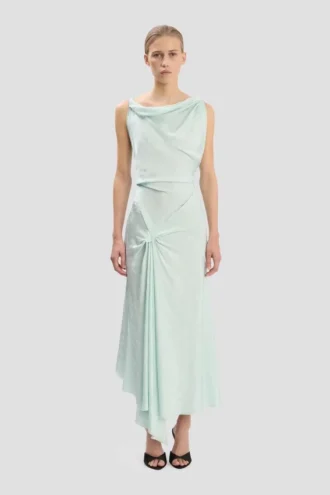 Posy Midi-Kleid in Aquamarin