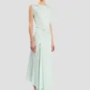 Posy Midi-Kleid in Aquamarin