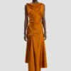 Posy Midi-Kleid in Bronze