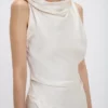 Posy Midi-Kleid in Elfenbein Posy Midi-Kleid in Elfenbein