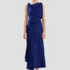 Posy Midi-Kleid in leuchtendem Indigo Posy Midi-Kleid in leuchtendem Indigo