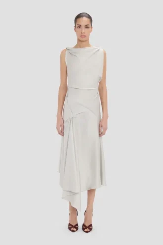 Posy Midi-Kleid in Magnesium Posy Midi-Kleid in Magnesium