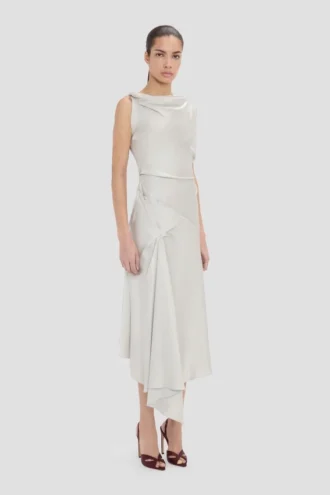 Posy Midi-Kleid in Magnesium Posy Midi-Kleid in Magnesium