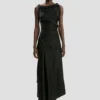 Posy Midi-Kleid in Schwarz