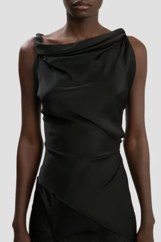 Posy Midi-Kleid in Schwarz