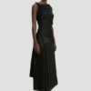 Posy Midi-Kleid in Schwarz