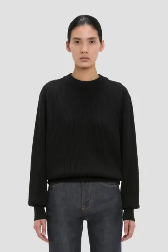 Pullover in Relaxed Fit in Schwarz
