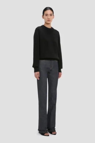 Pullover in Relaxed Fit in Schwarz