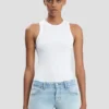 Ripp-Tanktop in Weiß Ripp-Tanktop in Weiß