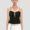 Rouleaux Cami-Top in Schwarz
