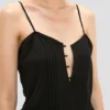 Rouleaux Cami-Top in Schwarz