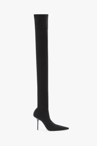 Sloane Stiletto-Jersey-Stiefel 100 in Schwarz Sloane Stiletto-Jersey-Stiefel 100 in Schwarz