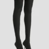 Sloane Stiletto-Jersey-Stiefel 100 in Schwarz