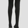 Sloane Stiletto-Jersey-Stiefel 100 in Schwarz