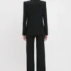 Smokingjacke mit Schalkragen in Schwarz