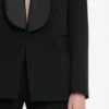 Smokingjacke mit Schalkragen in Schwarz