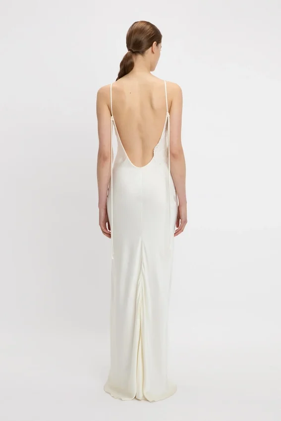 Spitzen-Cami-Kleid in Elfenbein Spitzen-Cami-Kleid in Elfenbein