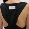 Split Tank Top in Schwarz