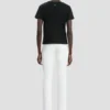 T-Shirt in schwarzer Shrunken-Passform T-Shirt in schwarzer Shrunken-Passform