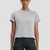 T-Shirt in Shrunken-Passform in Grau meliert T-Shirt in Shrunken-Passform in Grau meliert