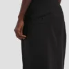 Taillierter Midirock in Schwarz