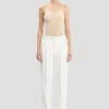 Tailored Straight Leg Trouser in Elfenbein