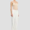 Tailored Straight Leg Trouser in Elfenbein