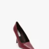 The Victoria Stiletto-Pumps 100 aus burgunderrotem Leder