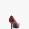 The Victoria Stiletto-Pumps 100 aus burgunderrotem Leder