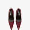 The Victoria Stiletto-Pumps 100 aus burgunderrotem Leder